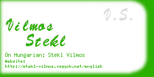 vilmos stekl business card